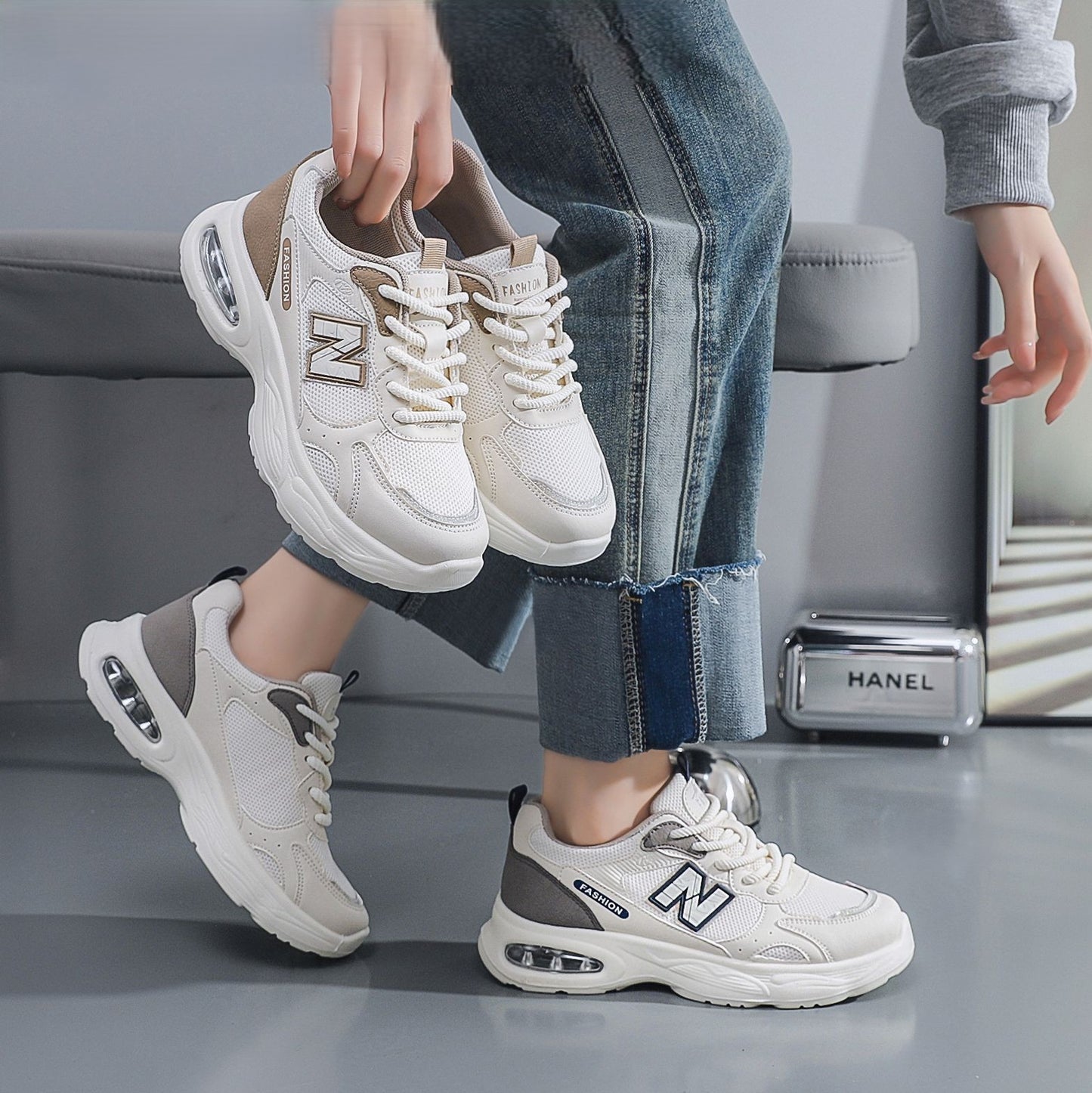 ¡Nuevos! Zapatillas AIR NB FASHION para mujer con Cámara de Aire
