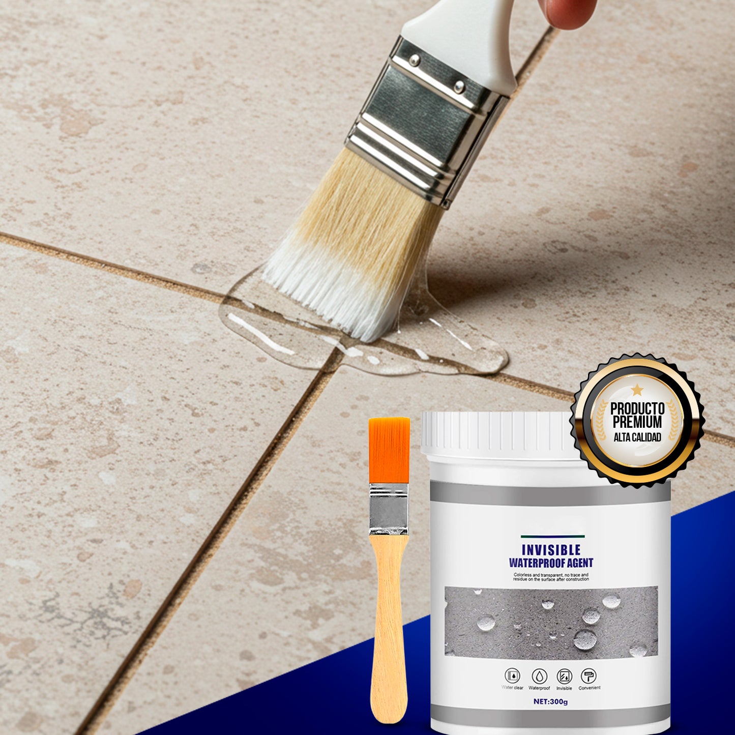 Sellador Impermeabilizante Invisible® 500ml + Brocha incluida