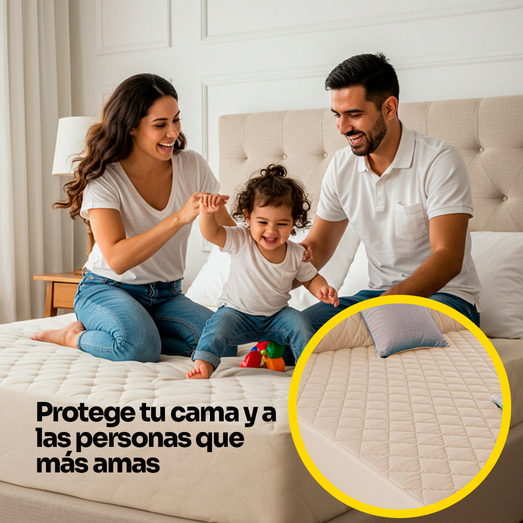 Protector de Colchón Acolchado + Fundas + Envío Gratis + Regalo
