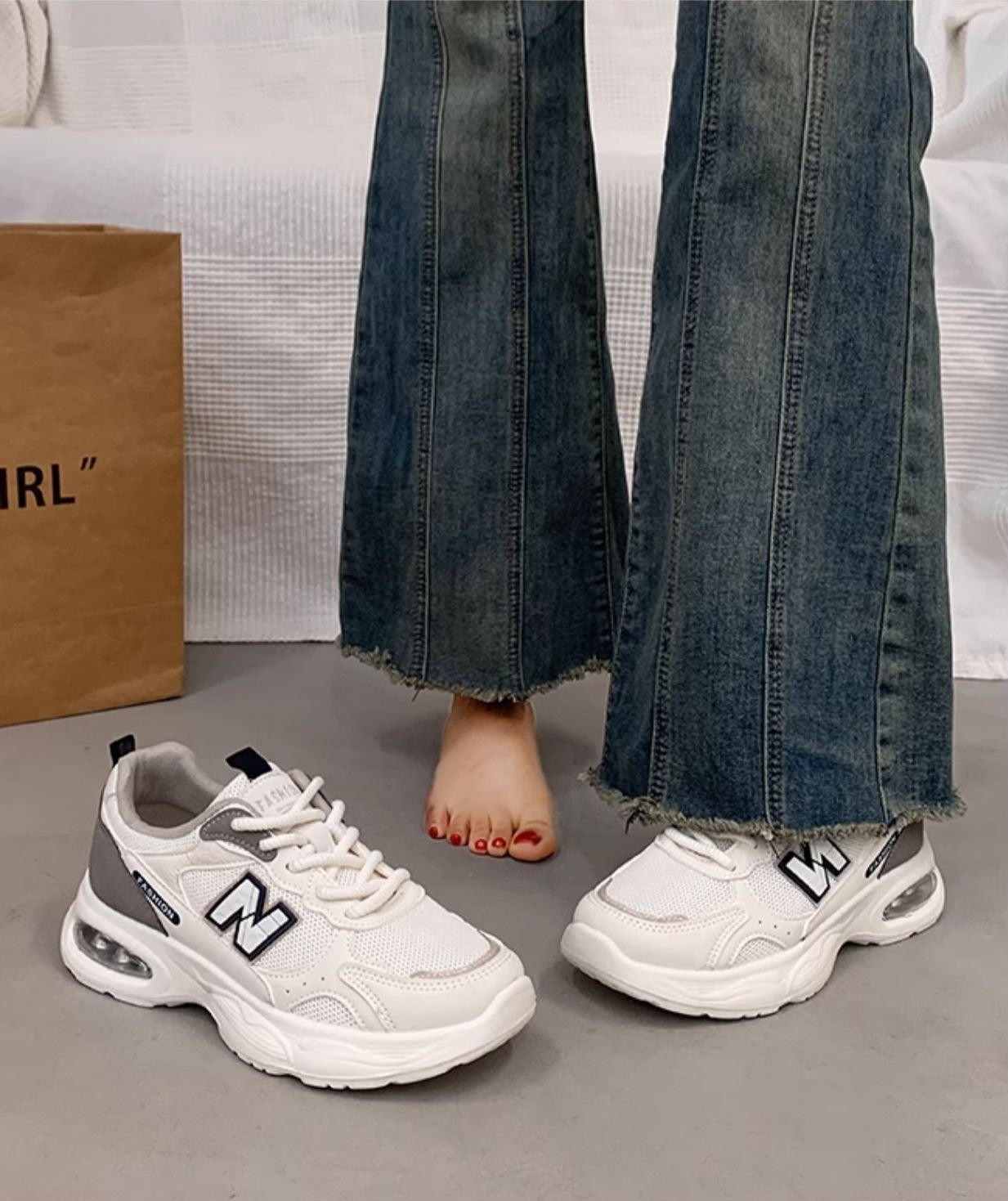 ¡Nuevos! Zapatillas AIR NB FASHION para mujer con Cámara de Aire