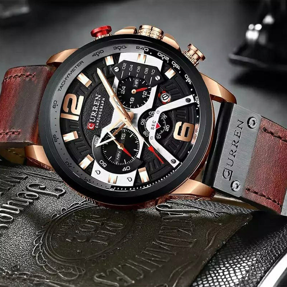 Reloj Curren® Cronografo Cuero ORIGINAL