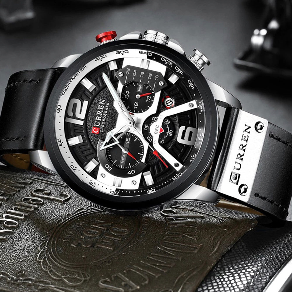 Reloj Curren® Cronografo Cuero ORIGINAL
