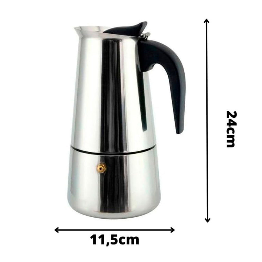 Cafetera Italiana de Acero - Expreso 9 Tazas