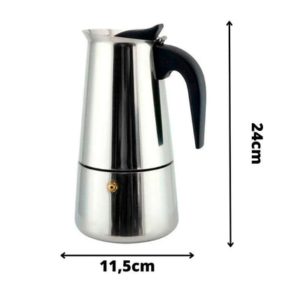 Cafetera Italiana de Acero - Expreso 9 Tazas