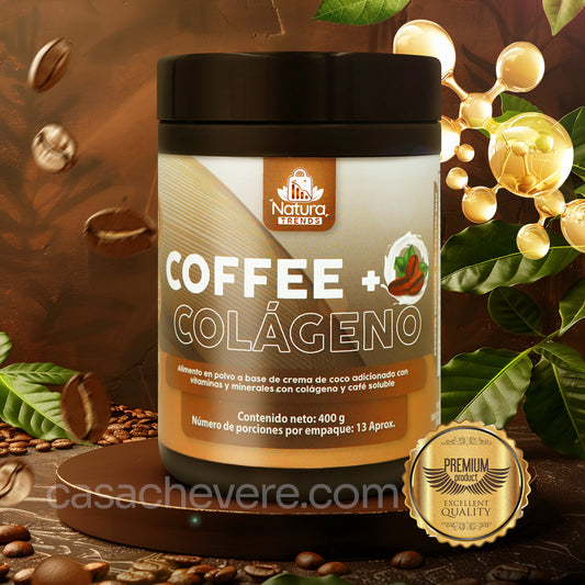 Café + Colágeno 400g - Energía, salud de la piel, cabello y articulaciones.