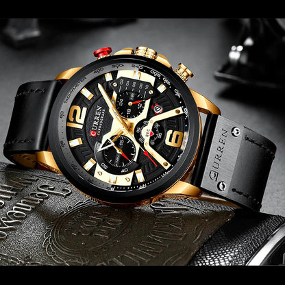 Reloj Curren® Cronografo Cuero ORIGINAL