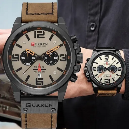Reloj Curren® Cuarzo Correa De Cuero