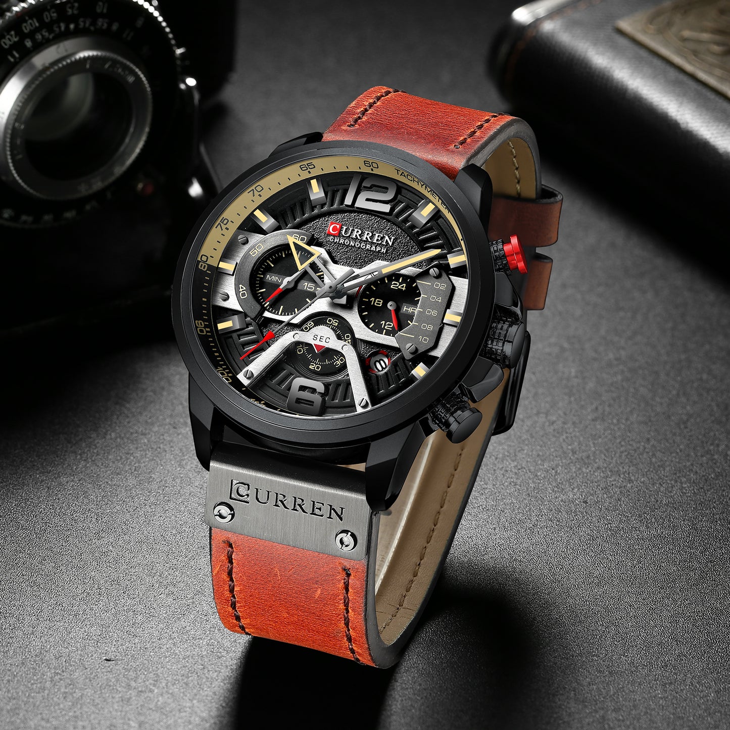 Reloj Curren® Cronografo Cuero ORIGINAL