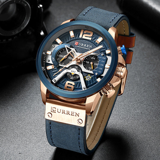 Reloj Curren® Cronografo Cuero ORIGINAL