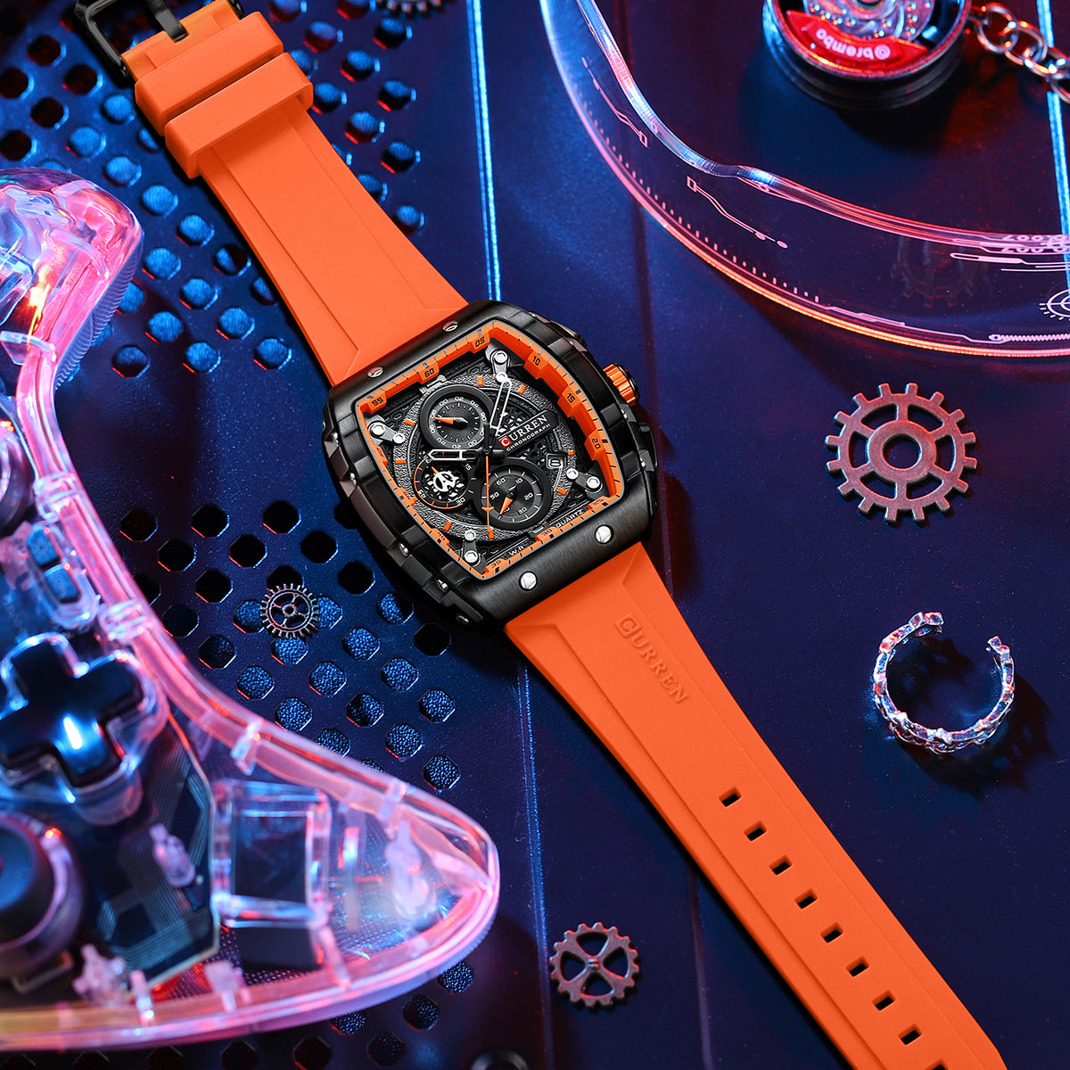 Reloj Curren® Silicona Crono Funcion ORIGINAL