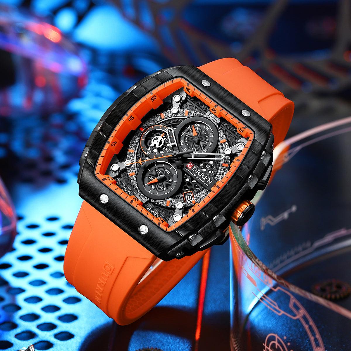 Reloj Curren® Silicona Crono Funcion ORIGINAL