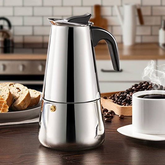 Cafetera Italiana de Acero - Expreso 9 Tazas