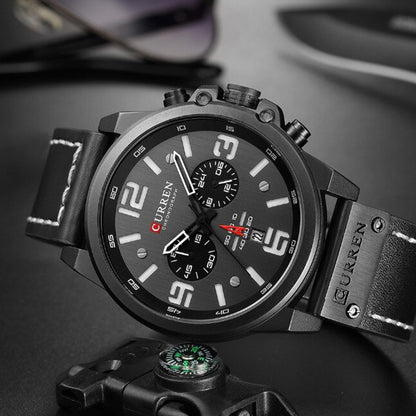 Reloj Curren® Cuarzo Correa De Cuero