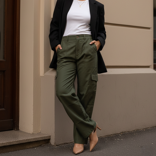 Pantalon Cargo Dama Ajustable