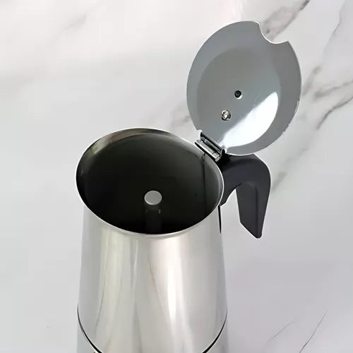 Cafetera Italiana de Acero - Expreso 9 Tazas