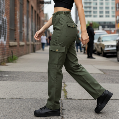 Pantalon Cargo Dama Ajustable