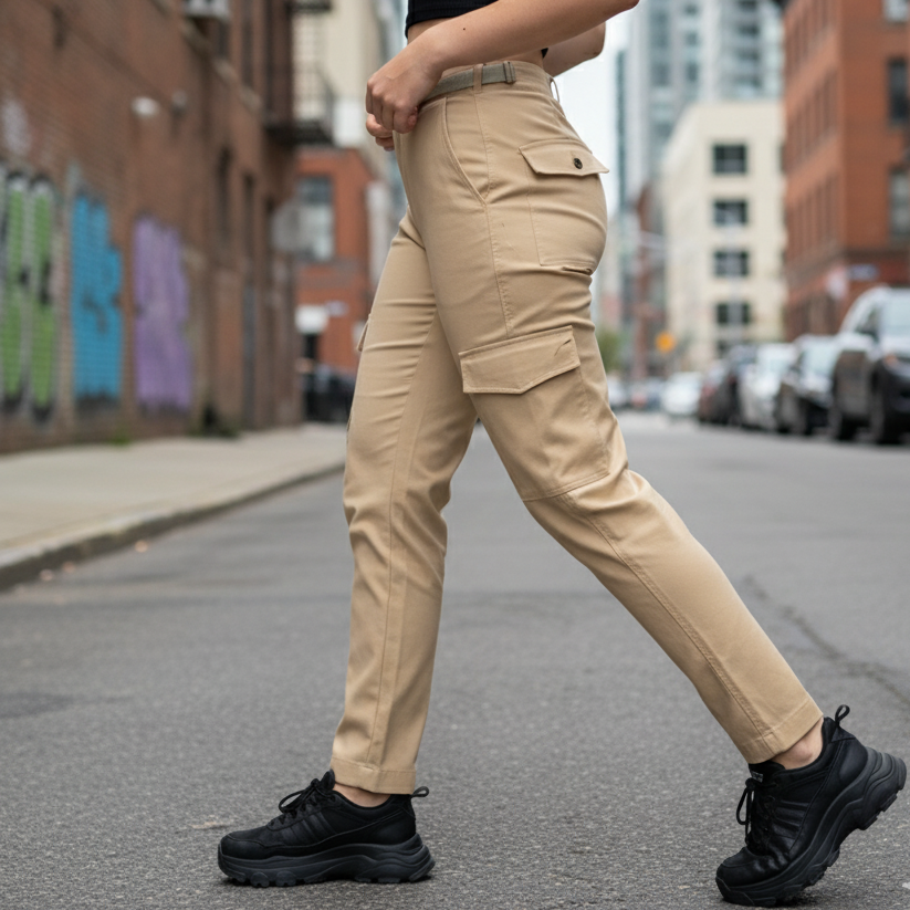 Pantalon Cargo Dama Ajustable