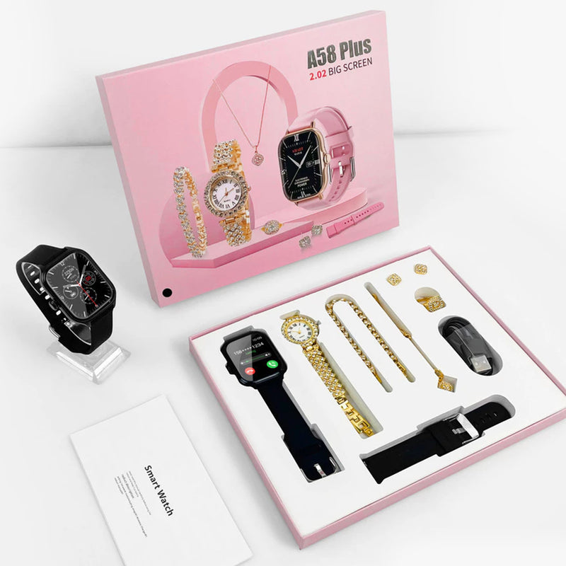 [Combo] SmartWatch A58 Plus + set de joyas