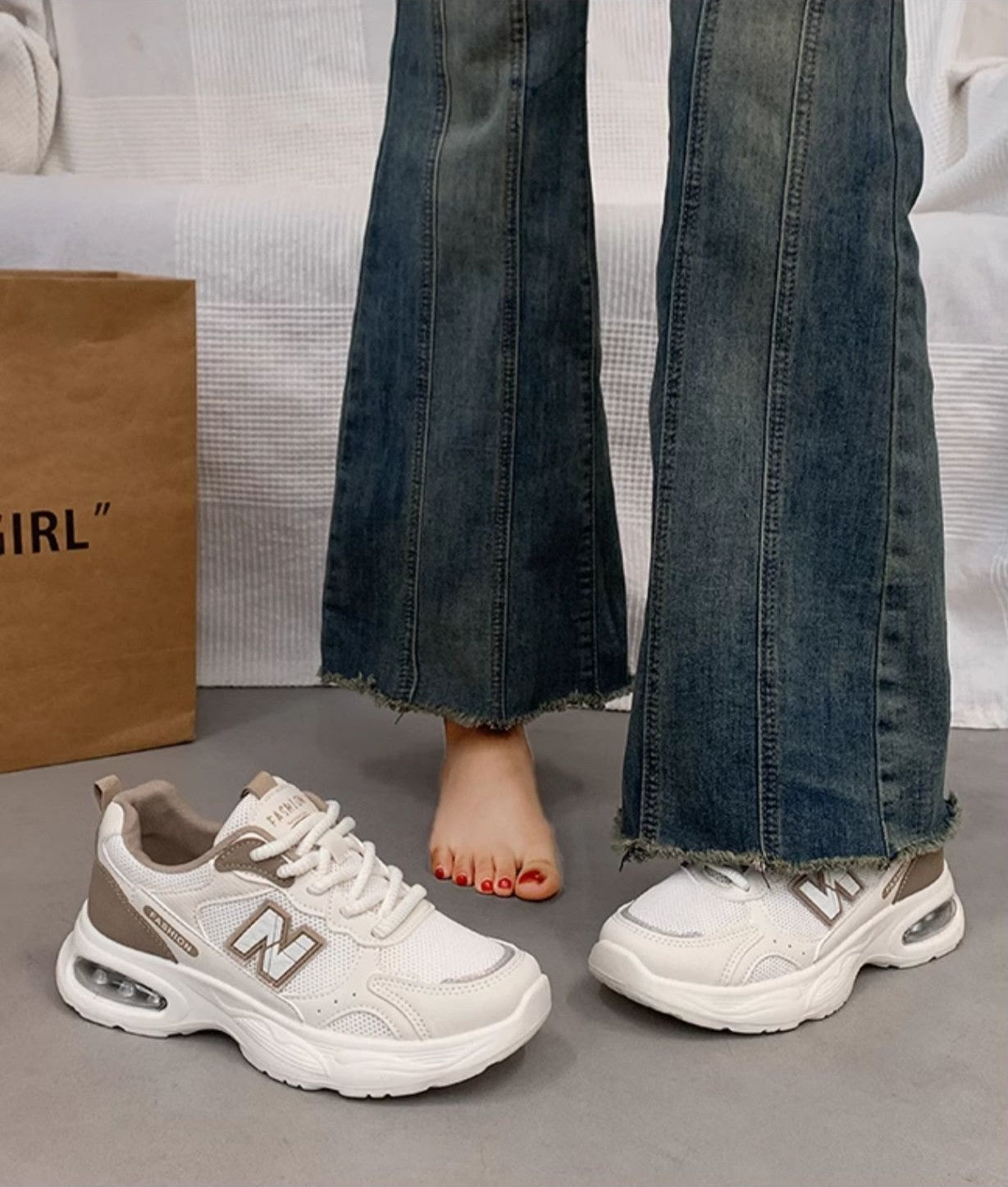 ¡Nuevos! Zapatillas AIR NB FASHION para mujer con Cámara de Aire