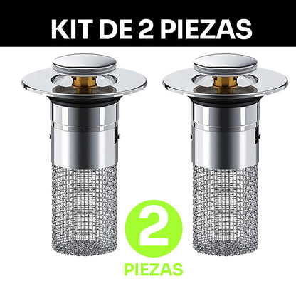 KIT DE 2 PIEZAS: Tapón Filtro Universal de Drenaje Premium 🥇💧