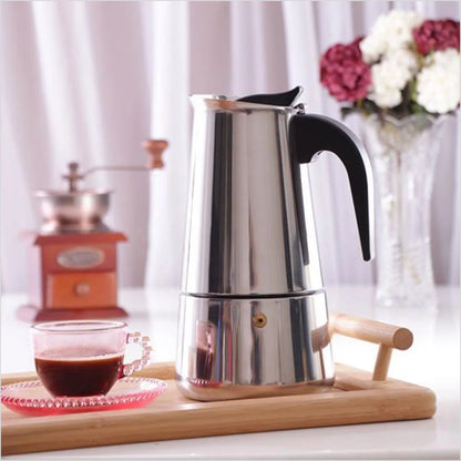 Cafetera Italiana de Acero - Expreso 9 Tazas