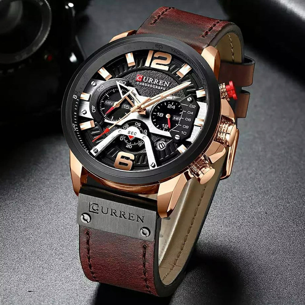 Reloj Curren® Cronografo Cuero ORIGINAL