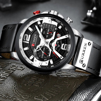 Reloj Curren® Cronografo Cuero ORIGINAL