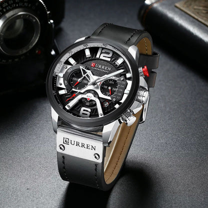 Reloj Curren® Cronografo Cuero ORIGINAL
